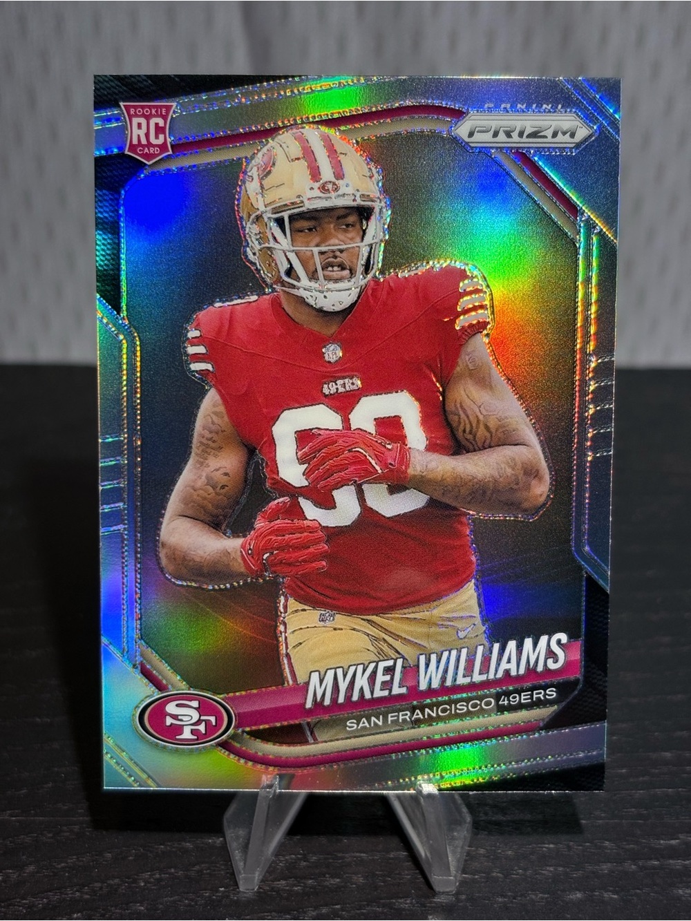 Mykel Williams Silver Prizm Rookie Card - San Francisco 49ers -